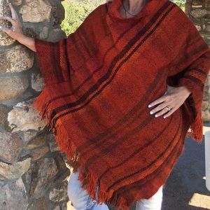 Vintage Wool Poncho
